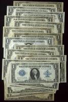 25-piece lot of 1923, $1 Silver Certificates