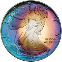 1986 American Silver Eagle 1 oz Gem Proof - 2