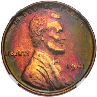 1941 Lincoln Cent. NGC PF65
