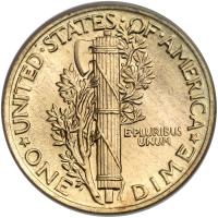 1920 Mercury 10C PCGS MS64 FB