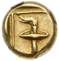 Lesbos, Mytilene. Ca. 377-326 BC. Electrum Hecte (2.53 g) 9 mm