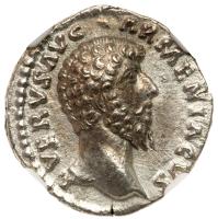 Lucius Verus, AD 161-169. Silver Denarius (3.17g), 18 mm - 2