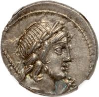 P. Crepusius, 82 BC. Silver Denarius (4.19g) 18 mm