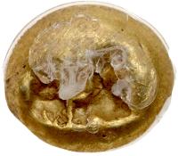 Kingdom of Lydia. Before Kroisos, 610-546 BC. Electrum 1/3 Stater, 12 mm