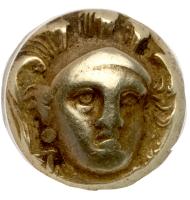 Lesbos, Mytilene. Ca, 377-326 BC. Electrum 1/6 Stater, 10 mm - 2