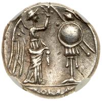 Roman Republic. Anonymous, after 218 BC. Silver Victoriatus (3.29g), 13 mm