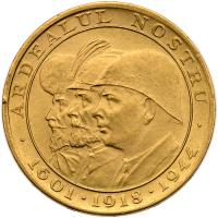 Romania. Medallic 20 Lei, 1944 Unc - 2