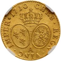 France. Louis d'or, 1730-A (Paris). NGC VF - 2