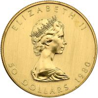 Canada. 50 Dollars Maple Leaf, 1980. BU - 2