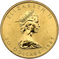 Canada. 50 Dollars Maple Leaf, 1985. BU - 2