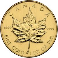 Canada. 50 Dollars Maple Leaf, 1984. BU