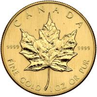 Canada. 50 Dollars Maple Leaf, 1984. BU