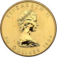 Canada. 50 Dollars Maple Leaf, 1984. BU - 2