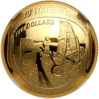 2019-W $5.00 Gold Apollo 11th Anniversary