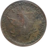 1789 Mott token. Plain Edge, thick Planchet PCGS VF35 - 2