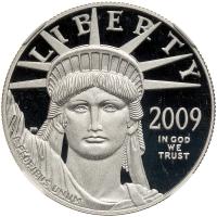2009-W. Platinum $100.00 Eagle. 9995 Fine NGC PF69 Ultra Cameo - 2