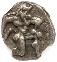 Thrace, Thasos. ca. 525-463 BC. Silver Diobol (0.9g), 11 mm