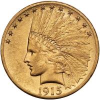 1915-S $10 Indian PCGS AU55