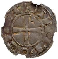 Crusader Kingdoms. Billon Denier, ND NGC AU53 - 2