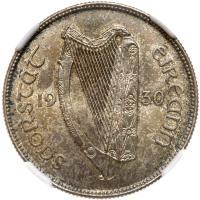 Ireland. Florin, 1930 NGC MS64