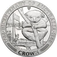 Isle of Man. 10 Crown, 1988 Choice Brilliant Proof - 2