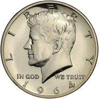 1964 Kennedy 50C. Heavily Accented Hair NGC Proof 67