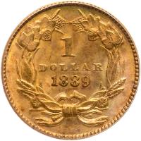 1889 $1 Gold Indian PCGS MS63 - 2