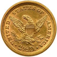 1873 $2.50 Liberty. Closed 3 ANACS MS61 - 2