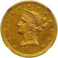 1843-O $10 Liberty Head NGC Unc Details