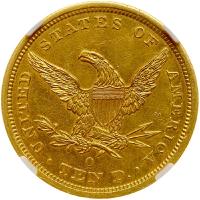1843-O $10 Liberty Head NGC Unc Details - 2