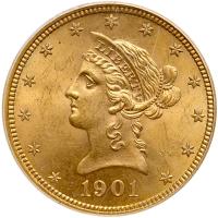 1901 $10 Gold PCGS MS63