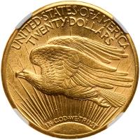 1909-S $20 St. Gaudens NGC MS62 - 2