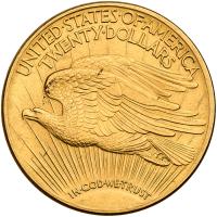 WITHDRAWN - 1925 $20 Gold Sharpness of About Unc - 2