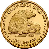 California Gold Medal, 1991 Choice Brilliant Proof
