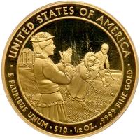 2011-W $10.00 Lucy Hayes &Acirc;&frac12; ozt .9999 Fine PCGS PF69 Deep Cameo - 2