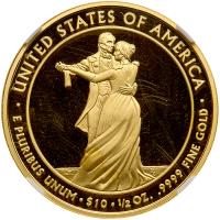 2009-W. $10.00 Julia Tyler &Acirc;&frac12; ozt .9999 Fine NGC PF69 Ultra Cameo - 2