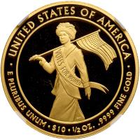 2012-W. $10.00 Alice Paul &Acirc;&frac12; ozt .9999 Fine PCGS PF70 Ultra Cameo - 2