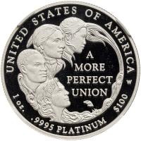 2009-W. $100.00 Platinum 1 oz .9995 Fine, Gem Proof NGC PF69 Ultra Cameo - 2