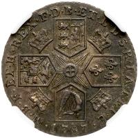 Great Britain. Shilling, 1787 NGC About Unc - 2