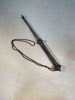Antique Russian Silver Yad 87.5% Silver (84 Silver Hallmarked) The Attached Chain Also Silver ca. 1900
