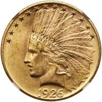 1926 $10 Indian NGC MS63