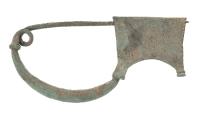 Outstanding Large Roman Bow Fibula made of Bronze with an Excellent Patina