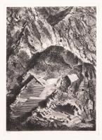 Louis Lozowick. "The Ancient Fortress, Peru" Limited Edition Signed Litho 13/20