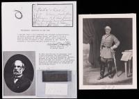 Robert E. Lee: Small Envelope with Strands of His Hair with a Cut Signatue with COA for Hair by Charles Hamilton.