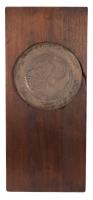 Framed Brass Devotional Plate Inscribed "God Is My Savior & Help"