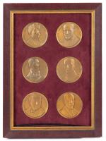 Six Bronze Medallion Portraits of Jewish Pioneers in Psychiatry ("Pathfinders in Psychiatry"), 20th Century