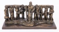 Figural Menorah with Moses and Jewish Historical Figures, c. 1940s