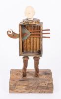 Mid-20th Century Chinese Mixed-Media Figural Sculpture