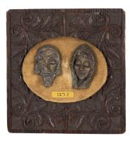 Zev Raban - Man and Woman, Bezalel School Bronze Plaque
