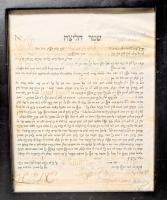 Hebrew Halitza Contract Manuscript, Amsterdam, 1803